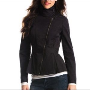 Armani Exchange Peplum Moto Jacket